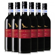 WOLF BLASS 纷赋 红牌设拉子赤霞珠干红葡萄酒 NBA特别版 750ml*6瓶 整箱装