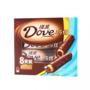 Dove 德芙 巧丝威化夹心巧克力棒 8支 90g   5.66元（9元，每满49-20）