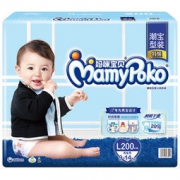 MamyPoko 妈咪宝贝 瞬吸干爽 男婴用纸尿裤 L200片+L72