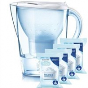 Brita德国技术碧然德滤水壶 Marella XL 3.5L 一壶四芯  白色