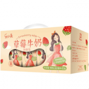 北京 天津福利：辉山（huishan）乐小美草莓味牛奶 260ml＊12盒