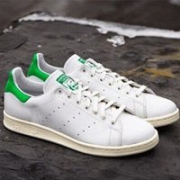 成人可穿：Adidas 阿迪达斯Stan Smith 大童款绿尾