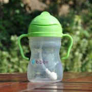补货！B.box 婴幼儿重力球吸管杯 防漏 240ml （6个月以上）绿色