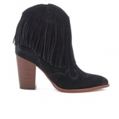 SAM EDELMAN 女士麂皮流苏短靴