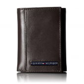 汤米·希尔费格（Tommy Hilfiger） Cambridge Trifold 男士三折真皮钱包 不露人民币