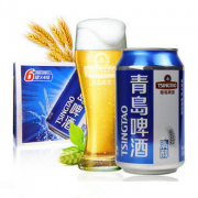 青岛啤酒（Tsingtao）清醇罐啤330ml*24听 整箱装