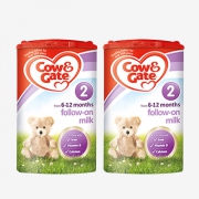 英国 Cow＆Gate牛栏 婴幼儿奶粉2段  900g*2罐