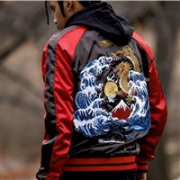 潮人可入！Entree Lifestyle Misunderstood 龙形刺绣横须贺夹克