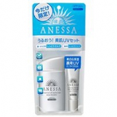 补货！2017新款限定套装：资生堂ANESSA安耐晒防晒露60ml金瓶+15g面部专用