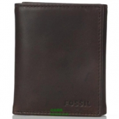 Fossil 化石 男士三折真皮钱包 Prime会员免费直邮到手￥245