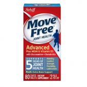 Schiff Move Free 维骨力 蓝盒止痛+D3配方80粒*2瓶 销量第一