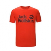 Jack Wolfskin狼爪 春夏男款户外运动圆领短袖T恤