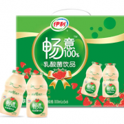 伊利 畅意100%乳酸菌饮品草莓味 100ml*30