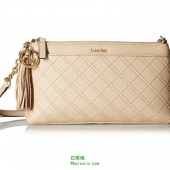 Calvin Klein 女士真皮斜挎包 $55.5 到手￥450