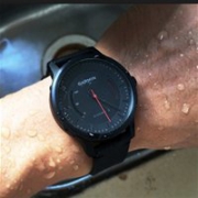 Garmin 佳明 Vivomove 运动智能手表 黑色  皮质表带
