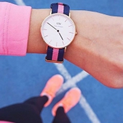 丹尼尔惠灵顿（Daniel Wellington） 0505DW 女式腕表 李圣经同款 活力学院风