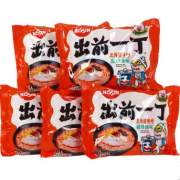 出前一丁 NISSIN 方便面 猪骨汤味 100g*5袋 五连包