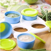 努比（Nuby）  Garden 鲜食储存冷冻盒 带托盘