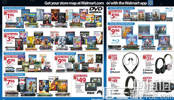 Walmart 美国沃尔玛 Black Friday黑色星期五 不可错过的25款折扣商品2016美国沃尔玛黑色星期五专场