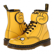 Dr.Martens x Adventure Time Finn 联名款 Jake 童款马丁靴 图案好看