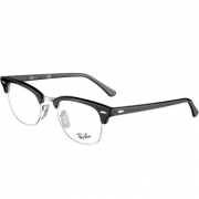 雷朋（Rayban） RB5154  亮黑框银边眼镜 买3免1