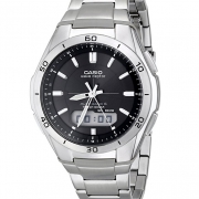 卡西欧（CASIO） WVA-M640D-1ACR 6局电波双显腕表， 分秒不差的精准