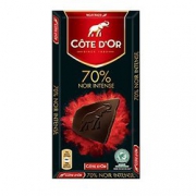 比利时进口！Cote D'or克特多金象 真味70%特醇浓黑巧克力100g  9.95元（19.9元，2件5折）