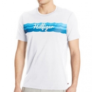 凑单品，限尺码： TOMMY HILFIGER Surf Logo Crew Neck 男士圆领T恤