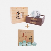 福鼎白茶礼盒 正宗野生老白茶700g+精美茶具