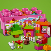 乐高（LEGO） 多合一粉红趣味桶 10571 神价格