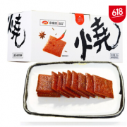 卫龙 休闲零食 辣条 辣片 亲嘴烧香辣味200g/盒