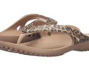 Crocs 卡洛驰 Kadee II Leopard Print 人字拖