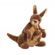Gund    Jirra 袋鼠母子毛绒玩具