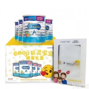 Mead Johnson 美赞臣  荷兰版 安儿宝A+ 3段 幼儿配方奶粉 850g*4罐装 送Emoji儿童纱布浴巾礼盒