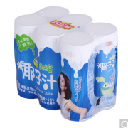 欢乐家 生榨椰子汁 罐装果肉椰汁 245ml*6