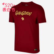 【520表白节】NIKE耐克 广州恒大 SQUAD 男子T恤