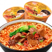 玖玖爱 非油炸方便面 红烧牛肉口味 118g*2桶