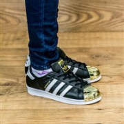 土豪金：Adidas 阿迪达斯Superstar 金色头 中性款运动鞋