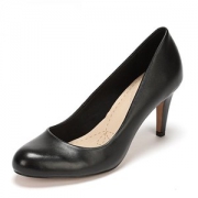 Clarks Carlita Cove 女士真皮高跟鞋 黑色