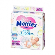 妙而舒（Merries） 新生儿纸尿裤 NB 96片*2件 舒适透气