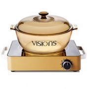 VISIONS 康宁  金色电陶炉 VHS-220-GD/CN+ 4L高清透明锅