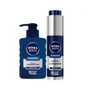 Nivea 水活畅透精华露洁面液 2套