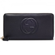 GUCCI 古驰 Soho系列 308004 经典双G长款拉链钱包