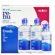 博士伦 润明清透隐形眼镜护理液套装355ml+355ml+120ml