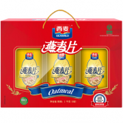 限华南：西麦 早餐谷物 无添加蔗糖 即食纯燕麦片礼盒1000g