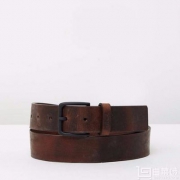 意大利产，HUGO BOSS 雨果博斯 C-Gasillo 男士真皮皮带 Prime会员免费直邮
