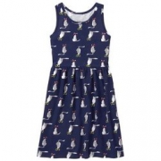 Kitty Dress 海军蓝无袖连衣裙