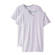 法国鳄鱼（Lacoste） Colours Cotton Stretch 男士V领短袖T恤 两件装 柔软亲肤