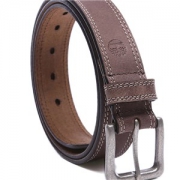 Timberland 添柏岚 男士皮带 腰带 Boot Leather Belt 黑色 B75389 35mm Size 34（亚马逊自营 保税区发货）
