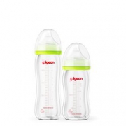 Pigeon 贝亲 自然实感宽口径玻璃奶瓶套装240ml+160ml (AA70+AA72)